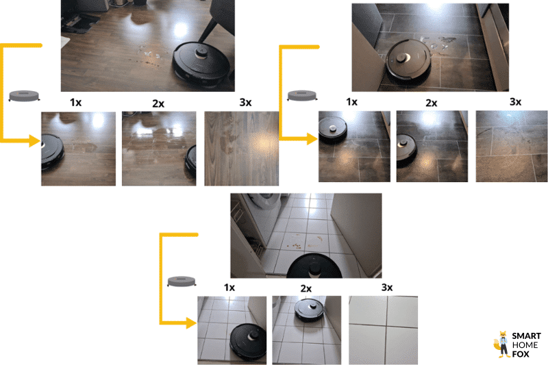 Vacuuming and mopping tests of the Roborock Q Revo